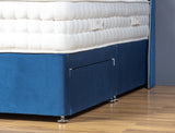 Jane Divan Bed Set With Mattress Options And Floorstanding Curved Winged Headboard