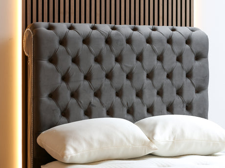 Chesterfield Sleigh Divan Bed Set With Mattress Options