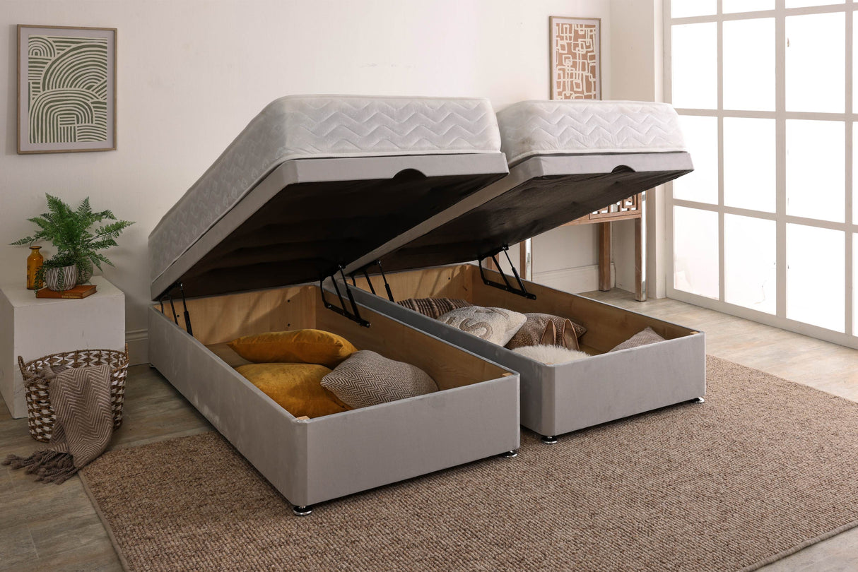 4 Seasons Coil Sprung Zip and Link Ottoman Divan Set