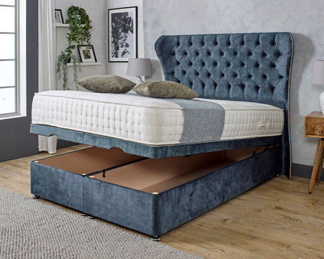 Butterfly Ottoman Divan Bed With 54'' Floorstanding Headboard