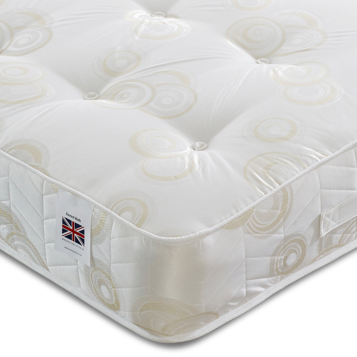 Everest Luxury Orthopaedic Spring Mattress Medium Firm Zip and Link