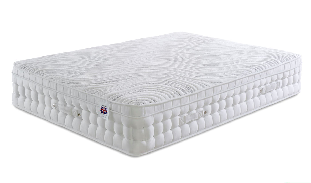 Everest Swirl Handstitched Pillowbox 2000 Pocket Natural Mattress Soft