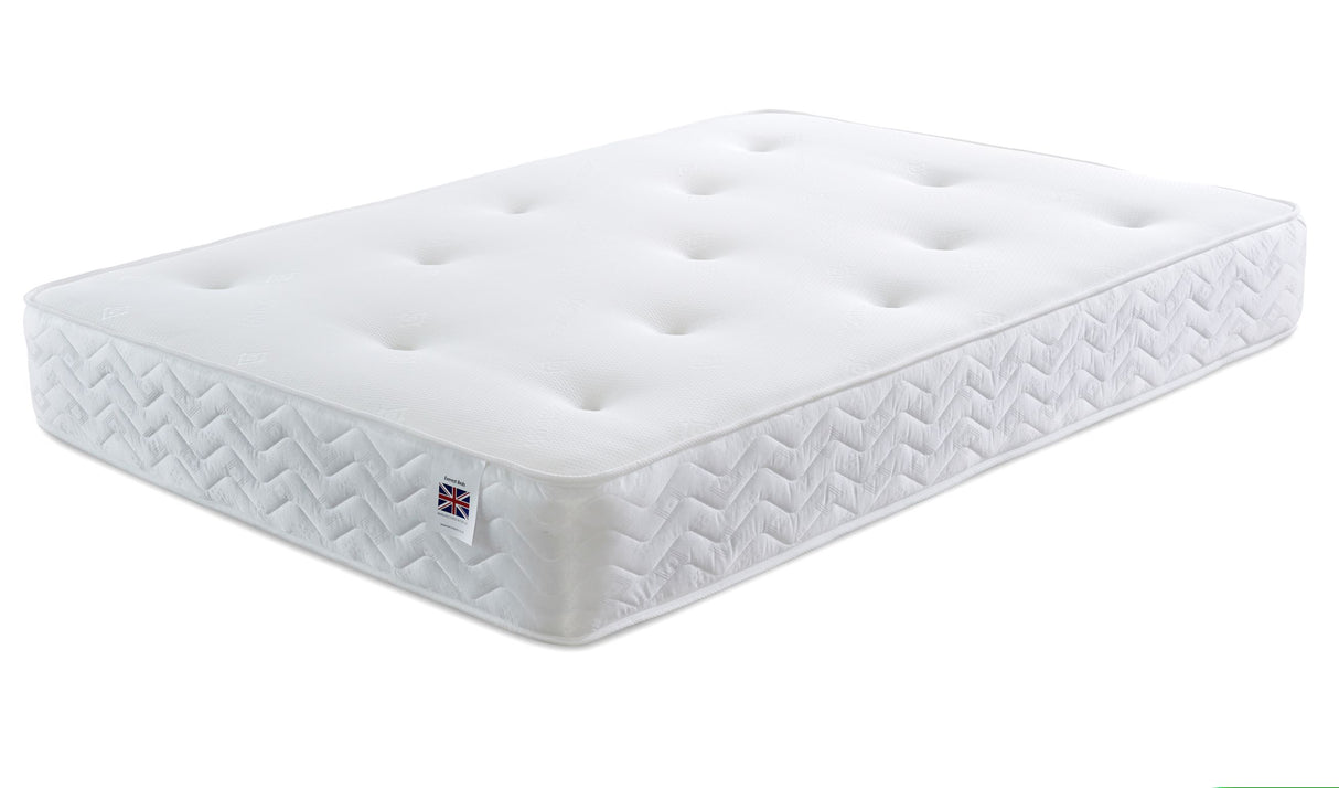 Everest Four Seasons Open Coil Memory Spring Mattress Medium Firm Zip and Link