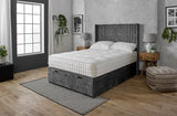 Sauvage Wing Ottoman Divan Bed With 54'' Winged Headboard