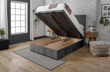 Sauvage Wing Ottoman Divan Bed With 54'' Winged Headboard